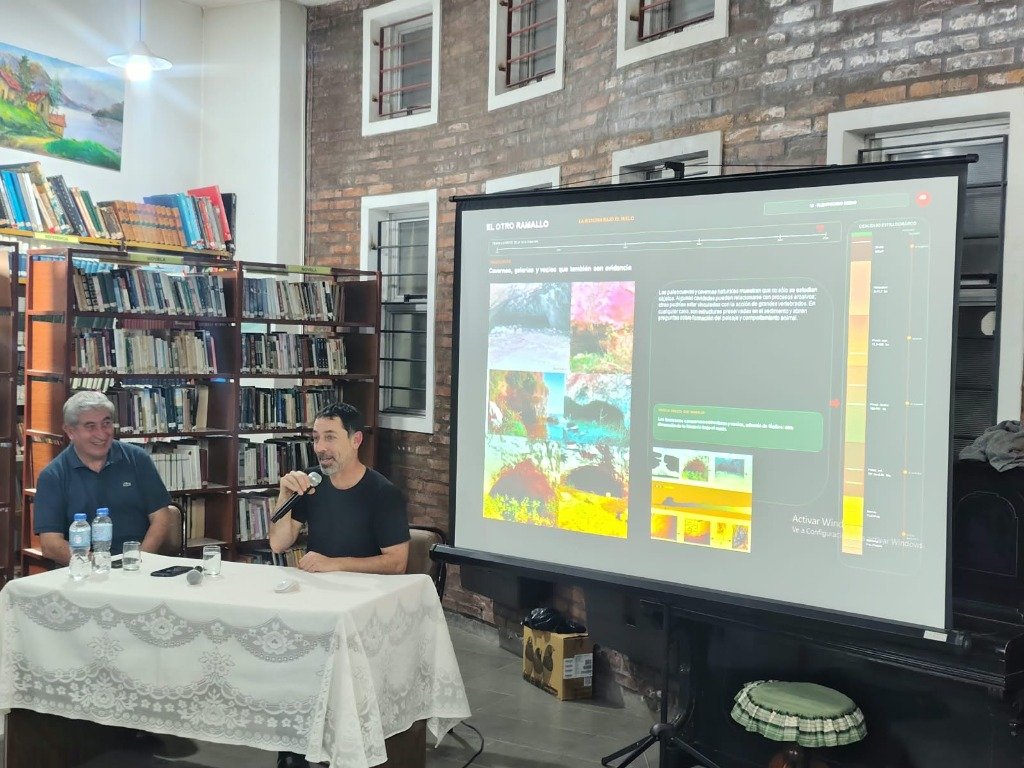 Conferencia Damián Voglino - Cavernas y paleocuevas en Ramallo